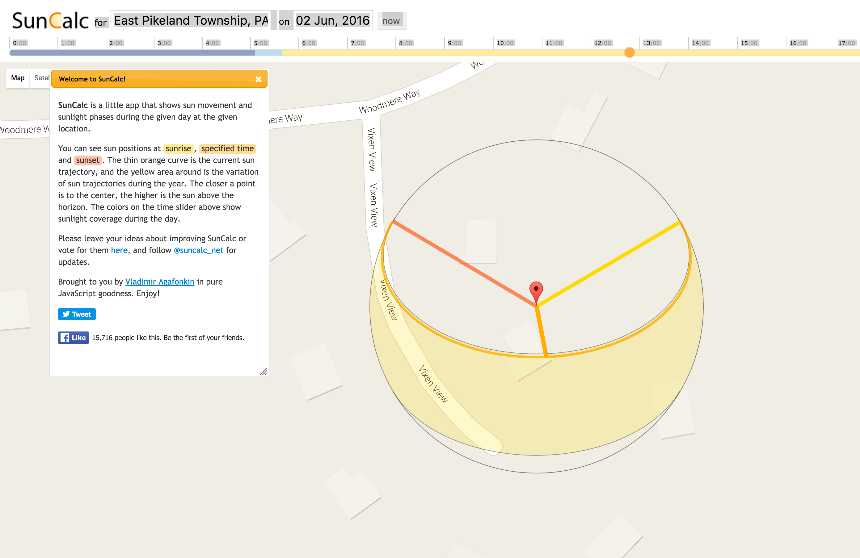 Tracking the sun location